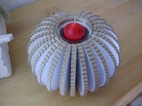 Carton Magique Corrugated Cardboard Sphere Tealight